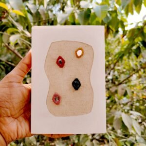 ✨ Mirror Muse – Handcrafted Fabric Diary