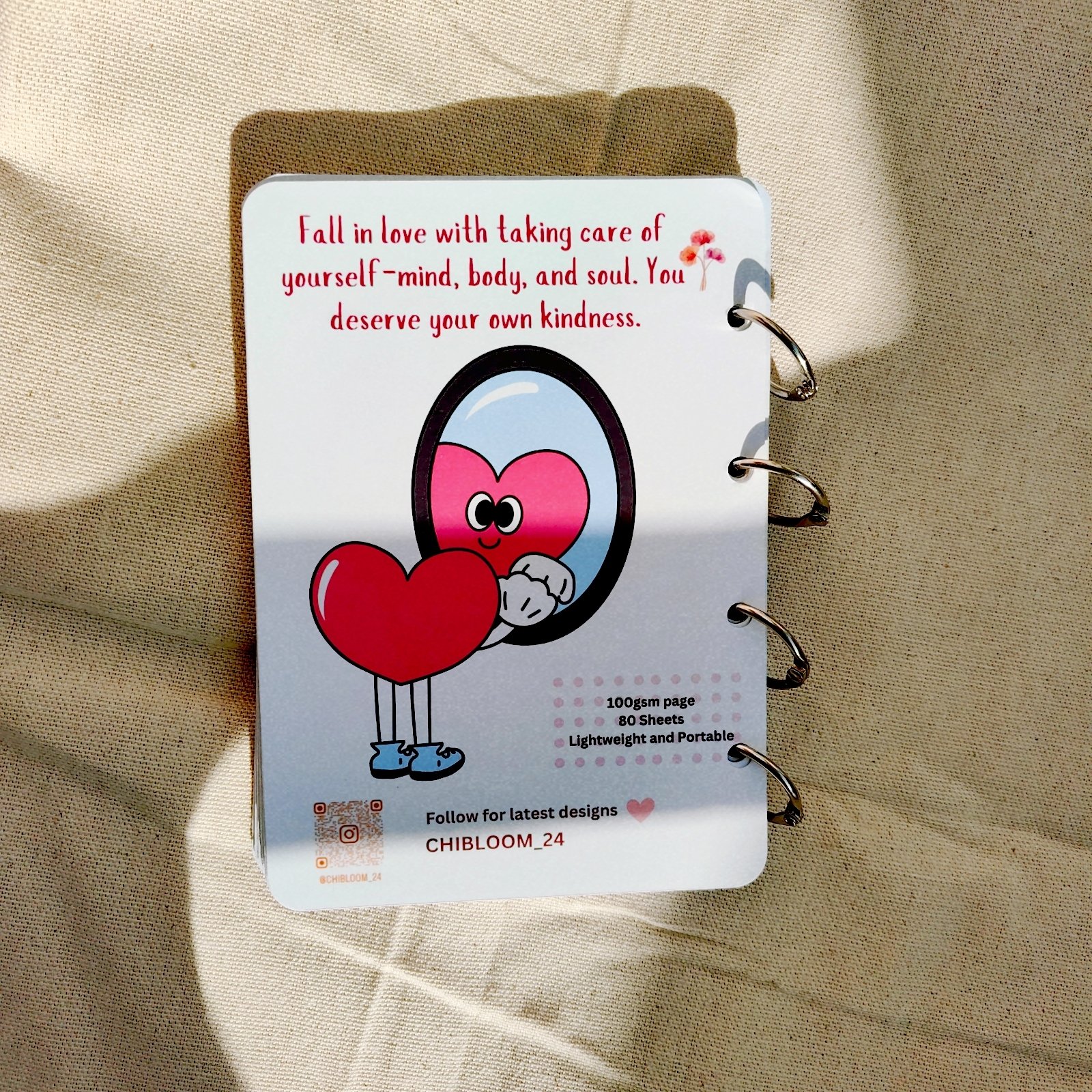 Heart-Themed Spiral Notepad - Image 2