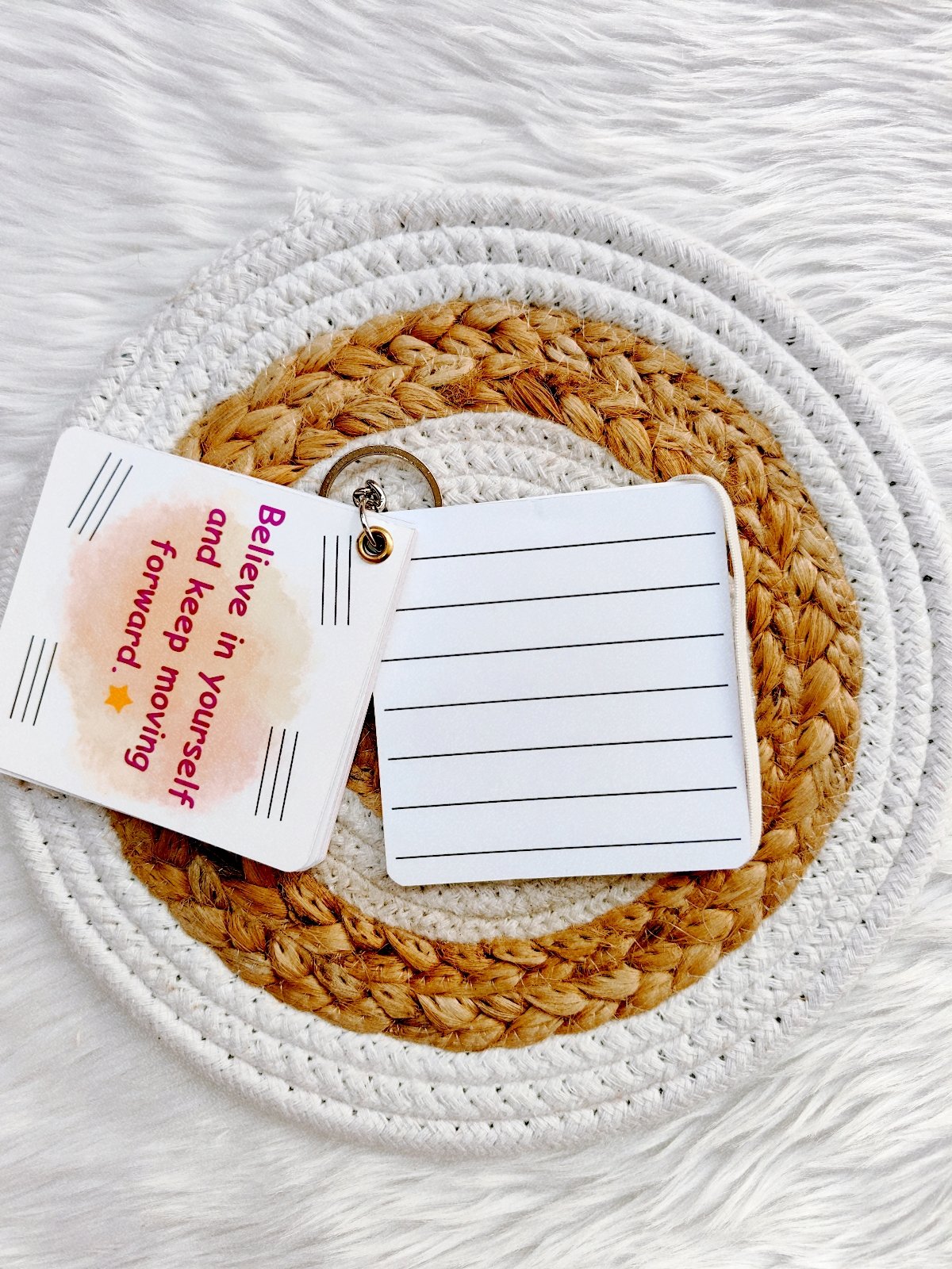 Keep Moving Forward Tiny Journal Keychain - Image 2