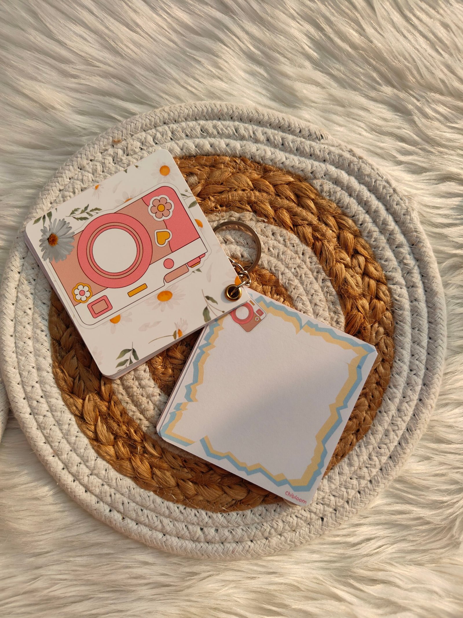 Camera Charm Pocket Notepad Keychain - Image 3