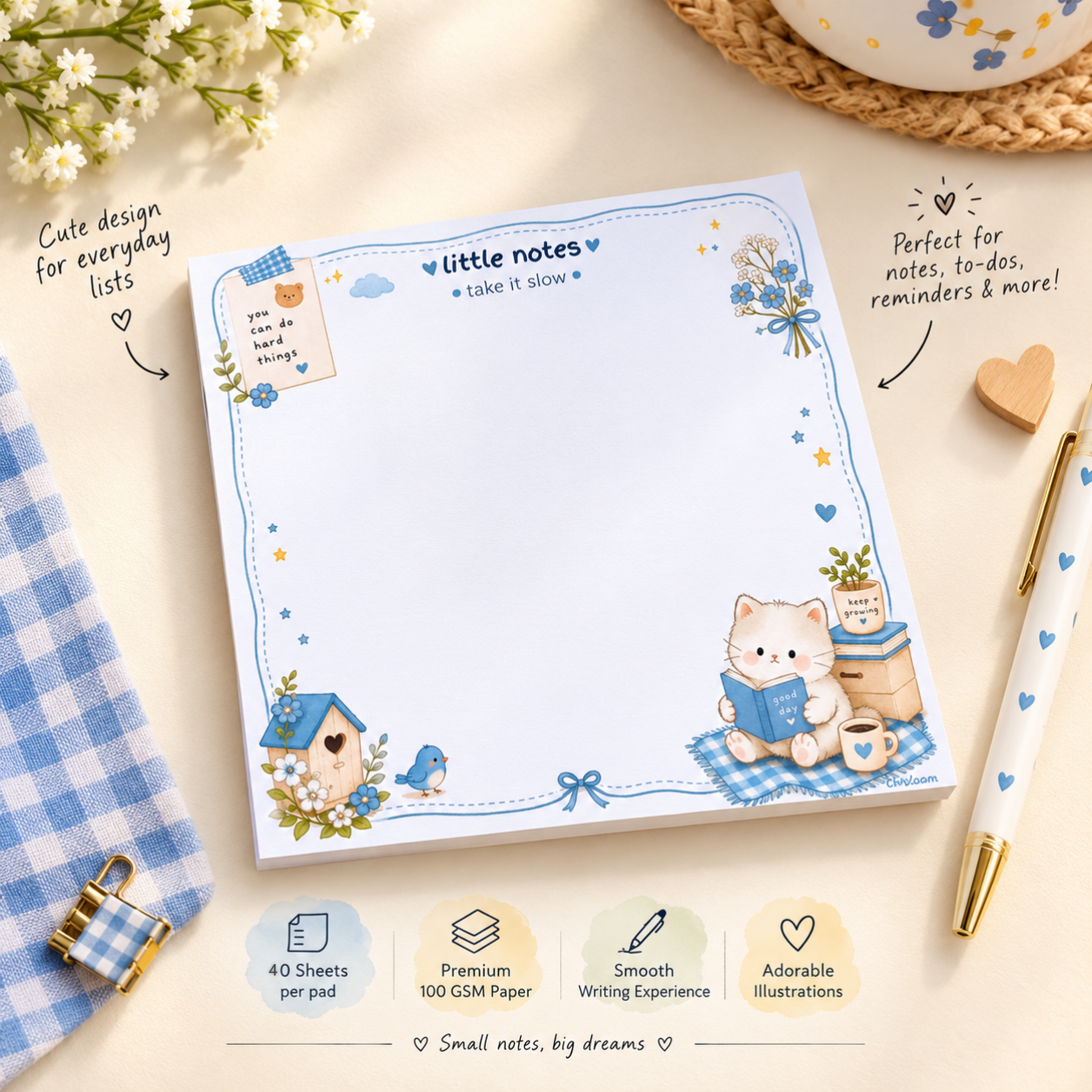 Kawaii Little Notes Notepad🐱 - Image 2